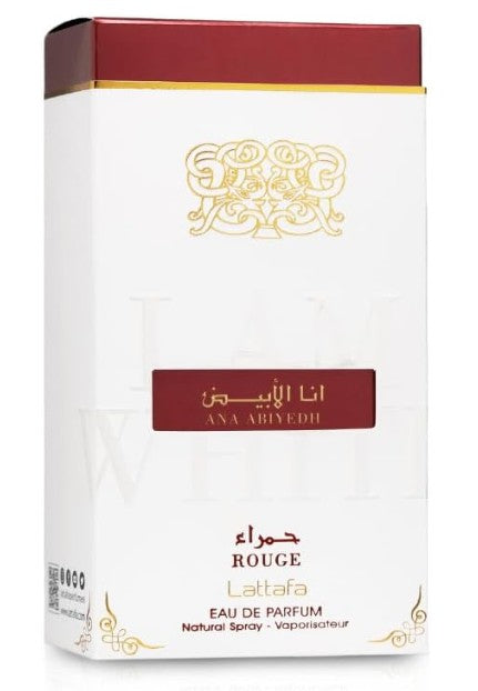 Lattafa Ana Abiyedh Rouge Unisex Eau De Perfume, 60 Ml